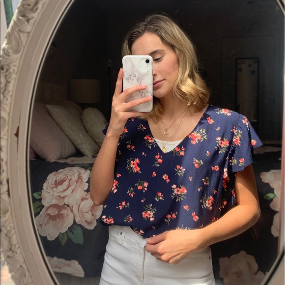 Floral Blouse - Old Navy - XXL - Picture 1 of 6